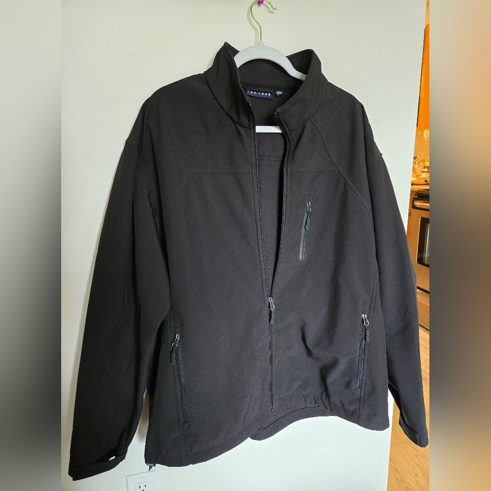 PGA TOUR Black Softshell Jacket XXL